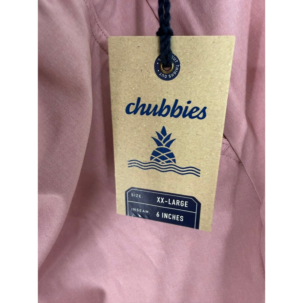 Chubbies Everywear Shorts Mens XXL Pink The Pink Dippers 6 Inch Inseam Summer - Picture 7 of 9